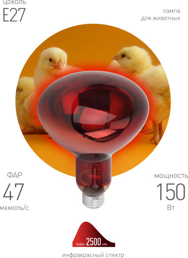 Изображение товара Лампа для растений ЭРА ИКЗК 230-150 R127 / Б0042981