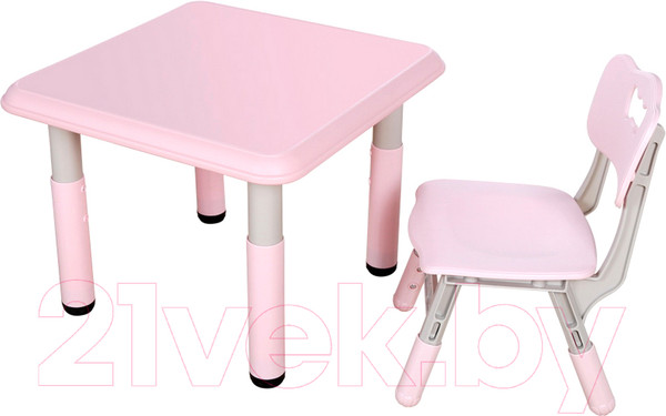 Изображение товара Комплект мебели с детским столом Pituso L-ZY07 (розовый)