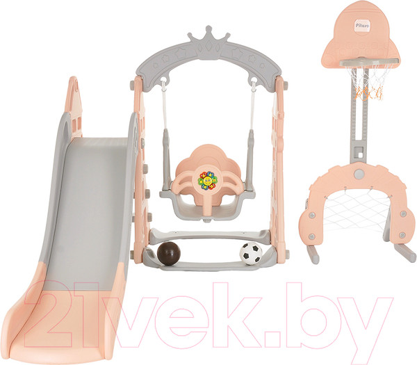 Изображение товара Горка-комплекс Pituso Замок / L-DT05 (бежевый/серый)