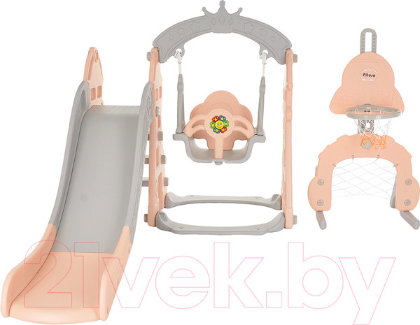 Изображение товара Горка-комплекс Pituso Замок / L-DT05 (бежевый/серый)