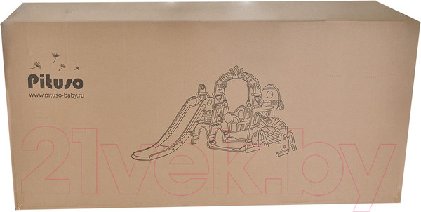 Изображение товара Горка-комплекс Pituso Замок / L-DT05 (синий/серый)