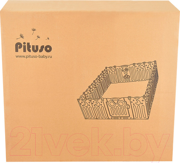 Изображение товара Игровой манеж Pituso Сова / L-ZDWL04 (зеленый/белый)