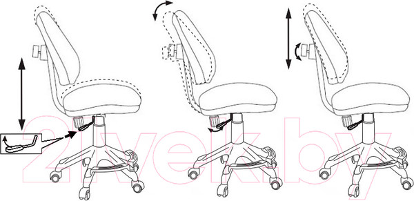Изображение товара Кресло детское Бюрократ KD-4-F/TW-55 (голубой)