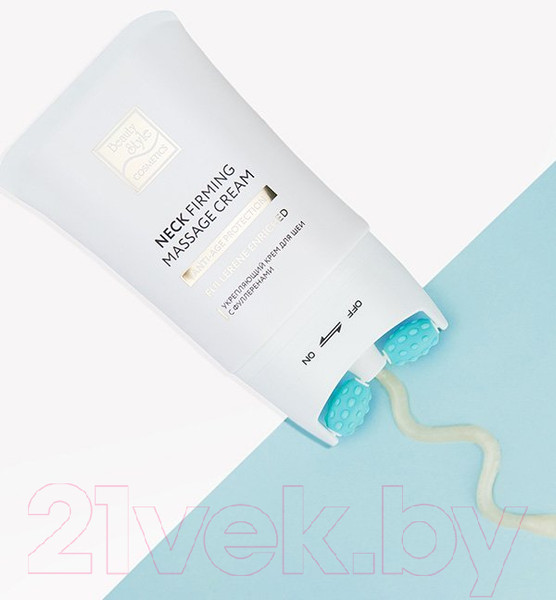 Изображение товара Средство для шеи и зоны декольте Beauty Style С массажным аппликатором подтягивающий с фуллеренами для шеи (120мл)
