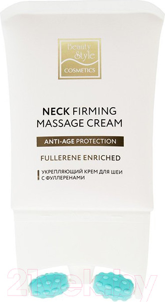 Изображение товара Средство для шеи и зоны декольте Beauty Style С массажным аппликатором подтягивающий с фуллеренами для шеи (120мл)