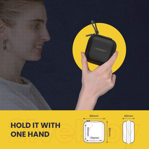 Изображение товара Сумка для аксессуаров Ugreen LP128 / 40816 (черный)