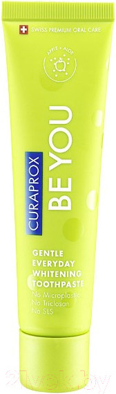 Изображение товара Зубная паста Curaprox Исследователь Яблоко и Алоэ (60мл, салатовый)