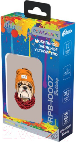 Изображение товара Портативное зарядное устройство Ritmix RPB-10007 (Bulldog)
