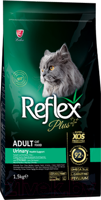 Сухой корм для кошек Reflex Plus Urinary с курицей (1.5кг)