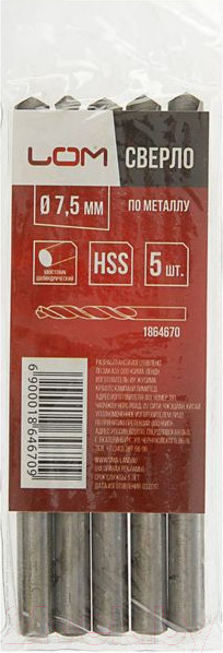 Изображение товара Сверло LOM 1864670