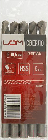 Изображение товара Набор сверл LOM 1864676