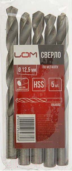 Изображение товара Набор сверл LOM 1864680