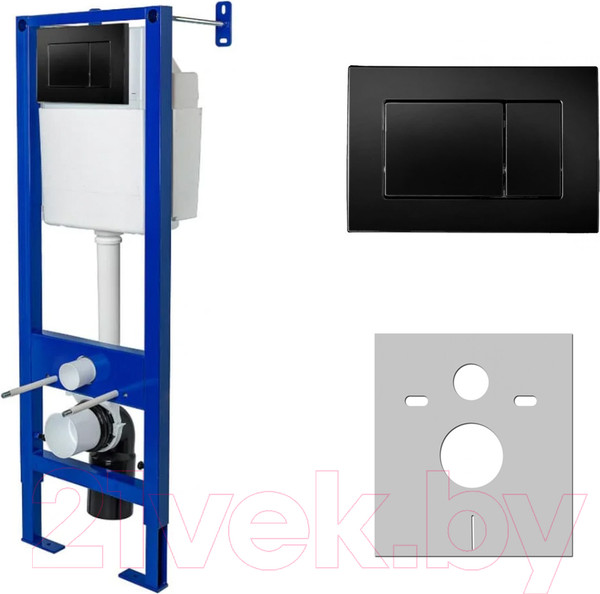 Изображение товара Инсталляция для унитаза Berges Аtom 410 040332 (с кнопкой)