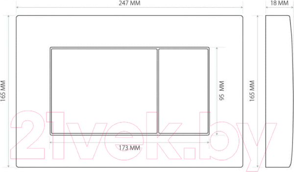 Изображение товара Инсталляция для унитаза Berges Аtom 410 040332 (с кнопкой)