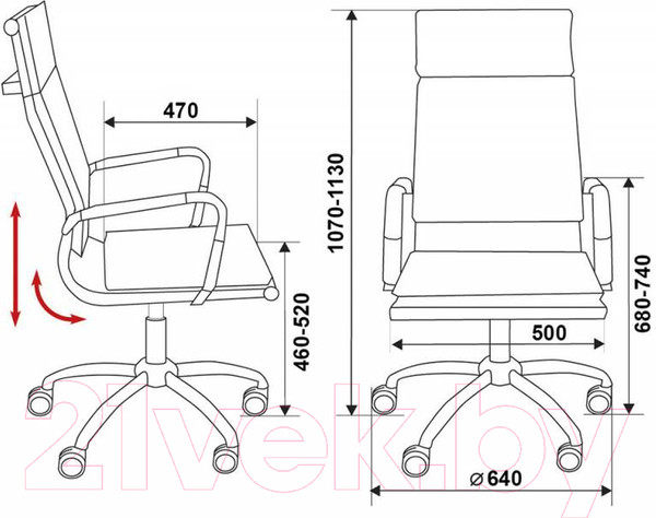 Изображение товара Кресло офисное Бюрократ CH-993 (черный M01 сетка/хром)
