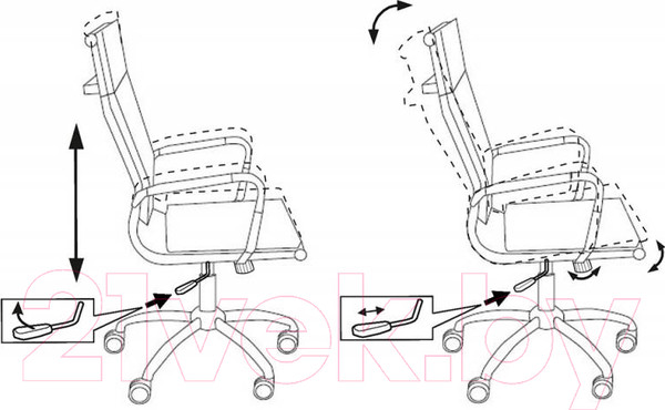 Изображение товара Кресло офисное Бюрократ CH-993 (черный M01 сетка/хром)