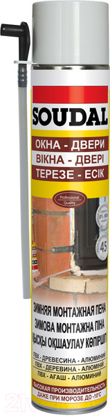 Изображение товара Пена монтажная Soudal Окна-Двери Зима (750мл)