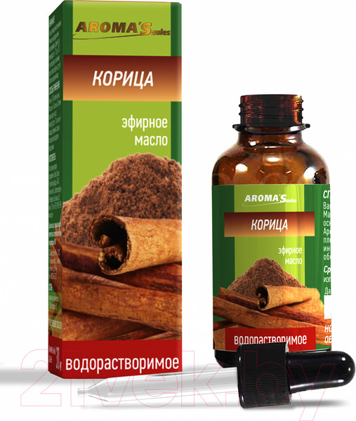 Изображение товара Эфирное масло Aroma Saules Водорастворимое Корица (30мл)