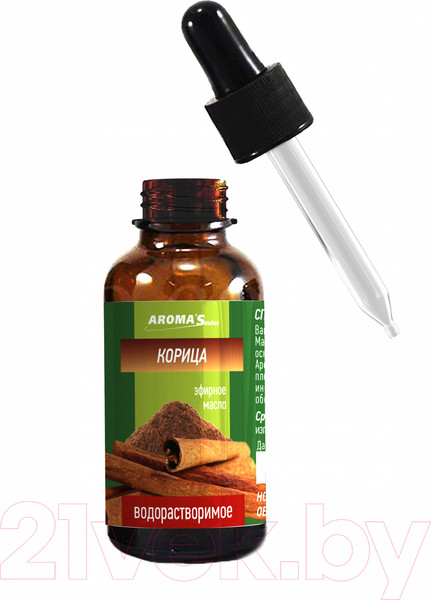 Изображение товара Эфирное масло Aroma Saules Водорастворимое Корица (30мл)