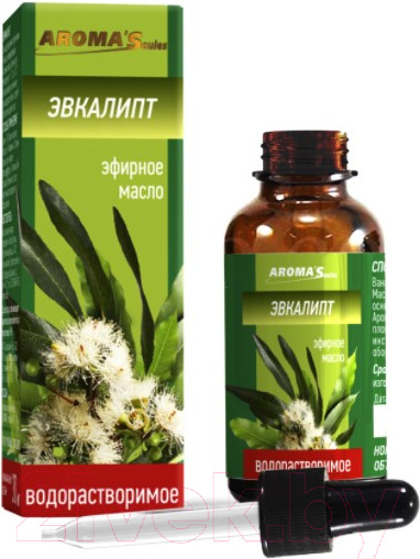 Изображение товара Эфирное масло Aroma Saules Водорастворимое Эвкалипт (30мл)
