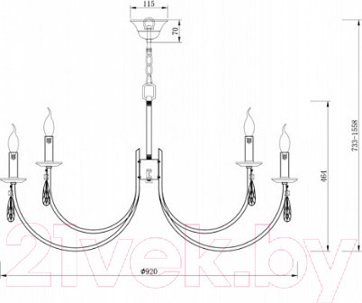 Изображение товара Люстра Freya Forte FR1006PL-12N (никель)