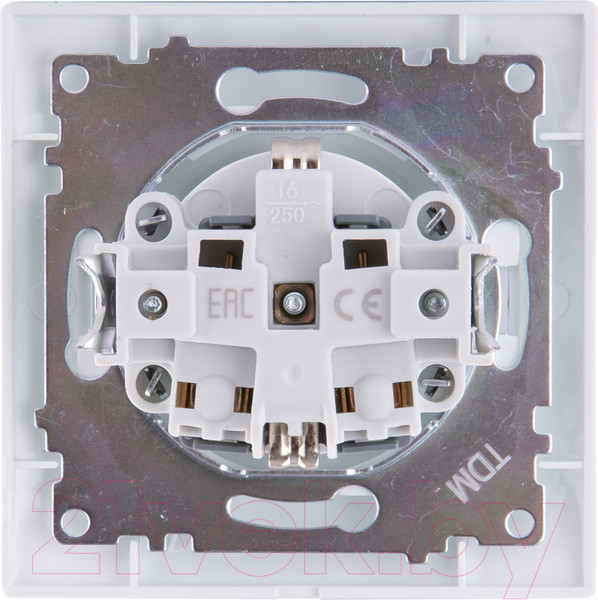 Изображение товара Розетка TDM Лама SQ1815-0226 (серебристый металлик)
