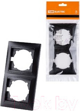 Изображение товара Рамка для выключателей и розеток TDM Лама SQ1815-0633 (графит)
