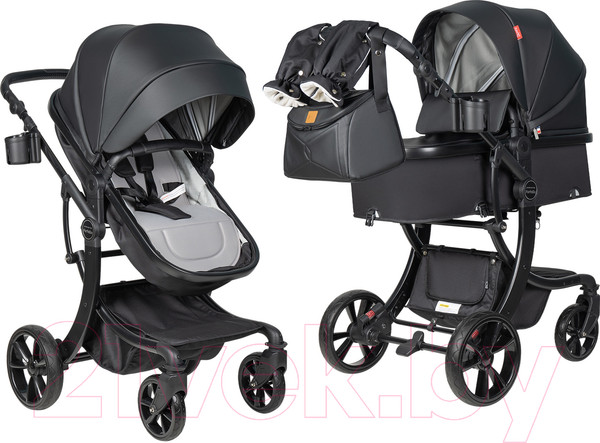 Изображение товара Детская универсальная коляска Aimile Original Autumn 2 в 1 / AA-1 (парижская ночь)