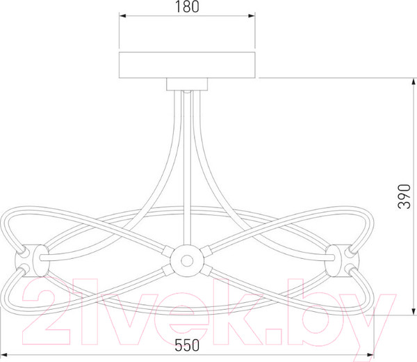 Изображение товара Потолочный светильник Евросвет Smart 90246/6 (хром)