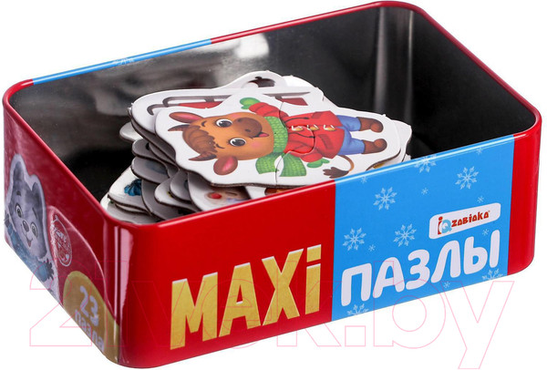 Изображение товара Набор пазлов Puzzle Time Веселый Новый год Макси-пазлы / 4868653 (46эл)