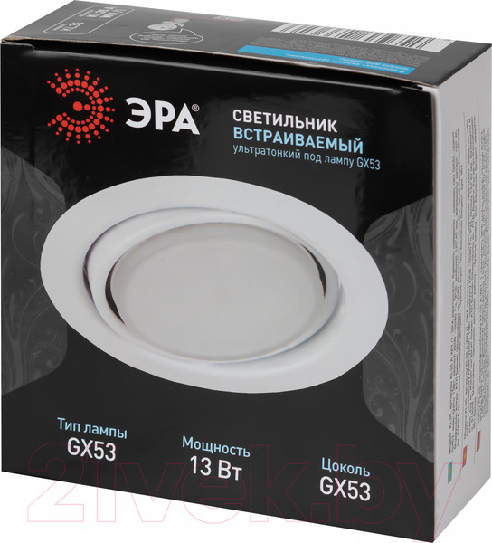 Изображение товара Точечный светильник ЭРА KL35 А WH /1 / Б0048953