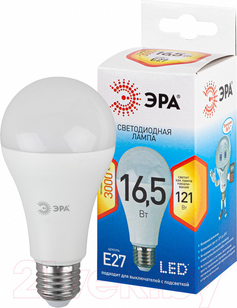 Изображение товара Лампа ЭРА LED A65-16.5W-827-E27 / Б0048358