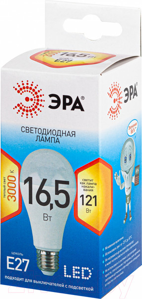 Изображение товара Лампа ЭРА LED A65-16.5W-827-E27 / Б0048358