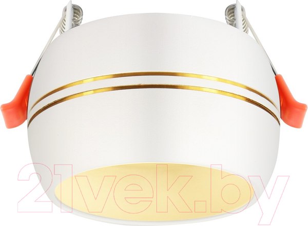 Изображение товара Точечный светильник ЭРА KL81 WH/GD / Б0049010 (белый/хром)
