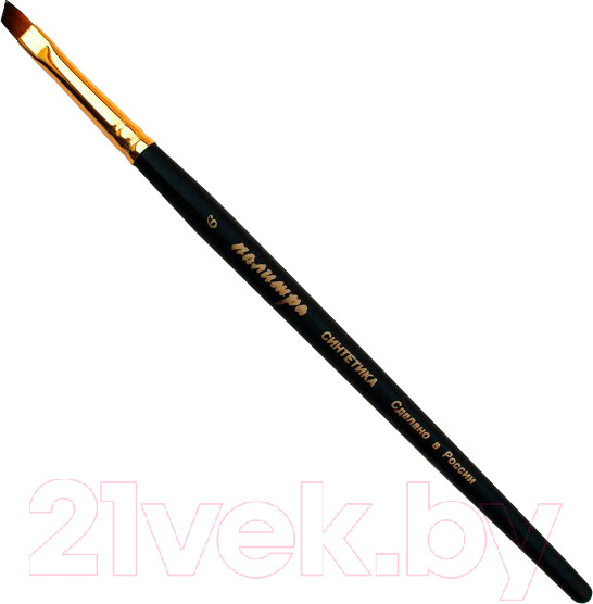 Изображение товара Кисть для рисования ПАЛИТРА Синтетика скошенная 6 / пЖS6-06.05Ж