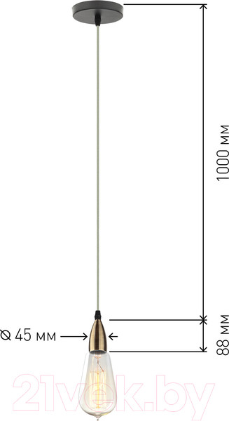 Изображение товара Потолочный светильник ЭРА PL13 E27-7 BR / Б0048528