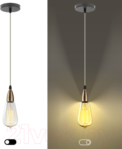 Изображение товара Потолочный светильник ЭРА PL13 E27-7 BR / Б0048528