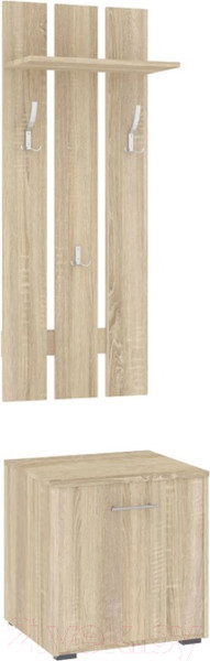 Изображение товара Секция в прихожую Кортекс-мебель Лара СП2 (дуб сонома)