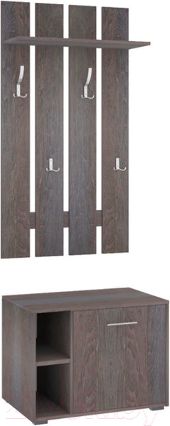 Изображение товара Секция в прихожую Кортекс-мебель Лара СП3 (береза)