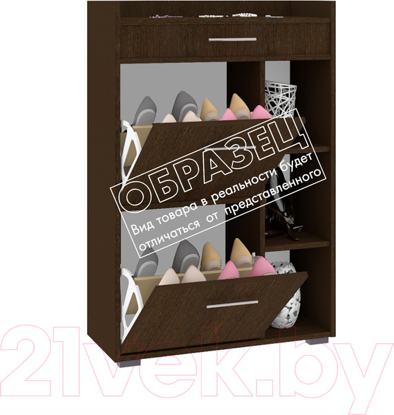 Изображение товара Тумба в прихожую Кортекс-мебель Лара ТП4 (белый)