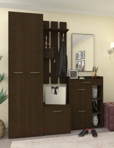 Изображение товара Тумба в прихожую Кортекс-мебель Лара ТП4 (венге)