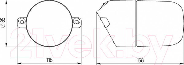 Изображение товара Светильник ЖКХ ЭРА НББ 01-60-002 / Б0048407