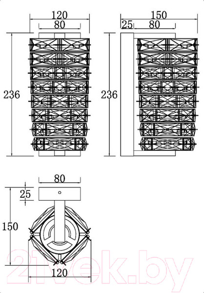 Изображение товара Бра Maytoni Coil MOD124WL-L6CH3K (хром)