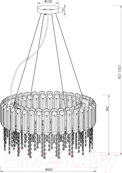 Изображение товара Люстра Maytoni Hail MOD097PL-08CH