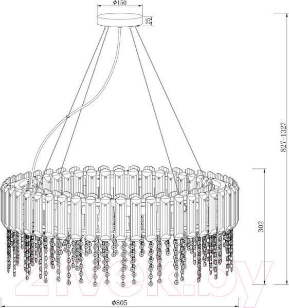 Изображение товара Люстра Maytoni Hail MOD097PL-12CH