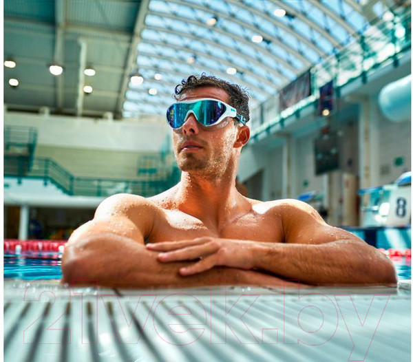 Изображение товара Очки для плавания ARENA The One Mask Jr / 004308 100 (синий/белый/черный)