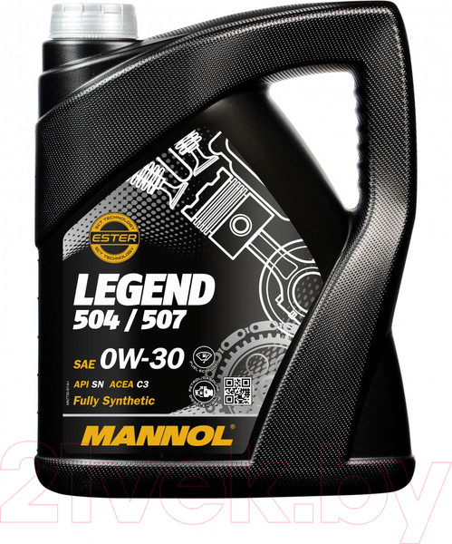 Изображение товара Моторное масло Mannol Legend 504/507 0W30 SN / MN7730-5 (5л)