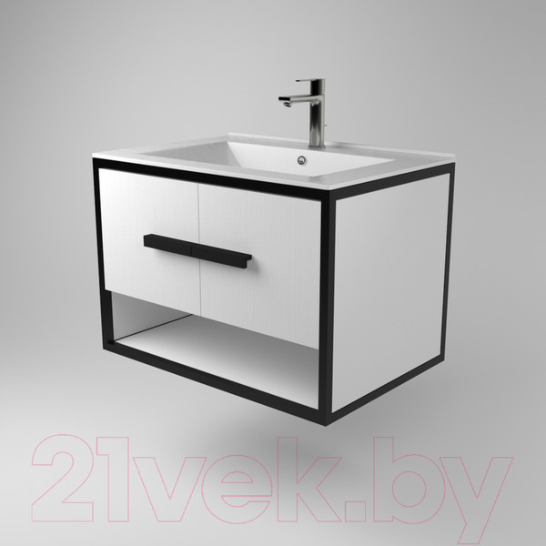 Изображение товара Тумба под умывальник Дабер 009 / Т9.7.2.5 (черный/белый)