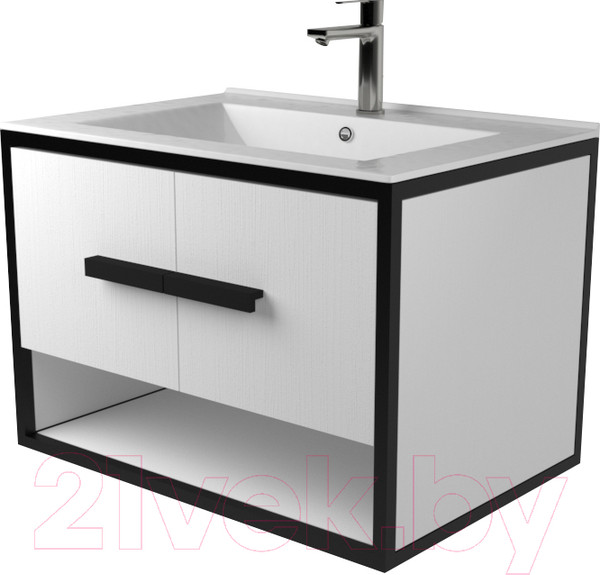 Изображение товара Тумба под умывальник Дабер 009 / Т9.7.2.5 (черный/белый)