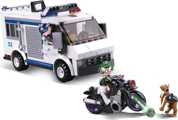 Изображение товара Конструктор Sluban Полиция. Погоня на бронеавтобусе / RC-M38-B0652 (117эл)